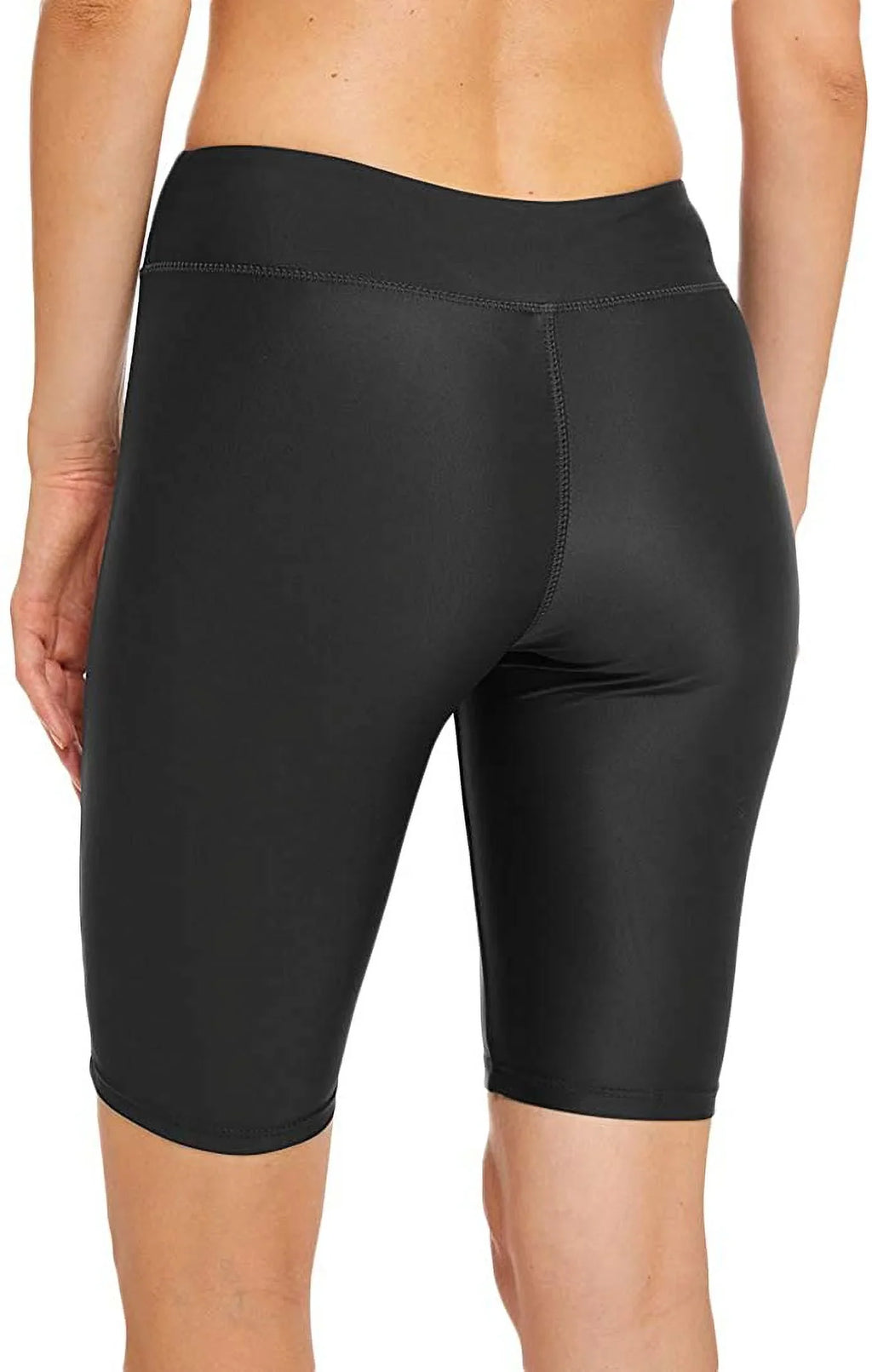 Micosuza Womens Long Swim Shorts Tankini Bottom Beachwear Rash Guard Boy Leg Boardshorts Sun Protection