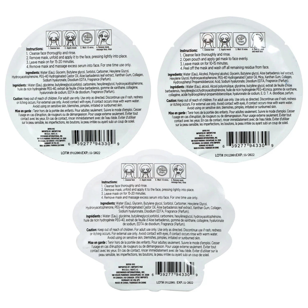 Face Masks Skincare - Facial Mask - Sprinkles Style Beauty Products - 4 pack