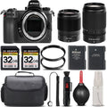 Nikon Z6 Mirrorless with 50-250mm f/4.5-6.3  Lens + 35mm f/1.8 S Lens + 64GB Storage +  Filter + Backup Battery + Case + Cleaning Kit - International Version