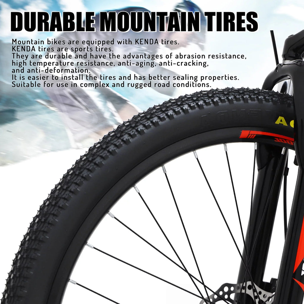 Mountain Bike 21 Speed 26 Inches Dual Suspension Folding Bike Dual Disc Brake  Bicycle, Black, BK2231YZ