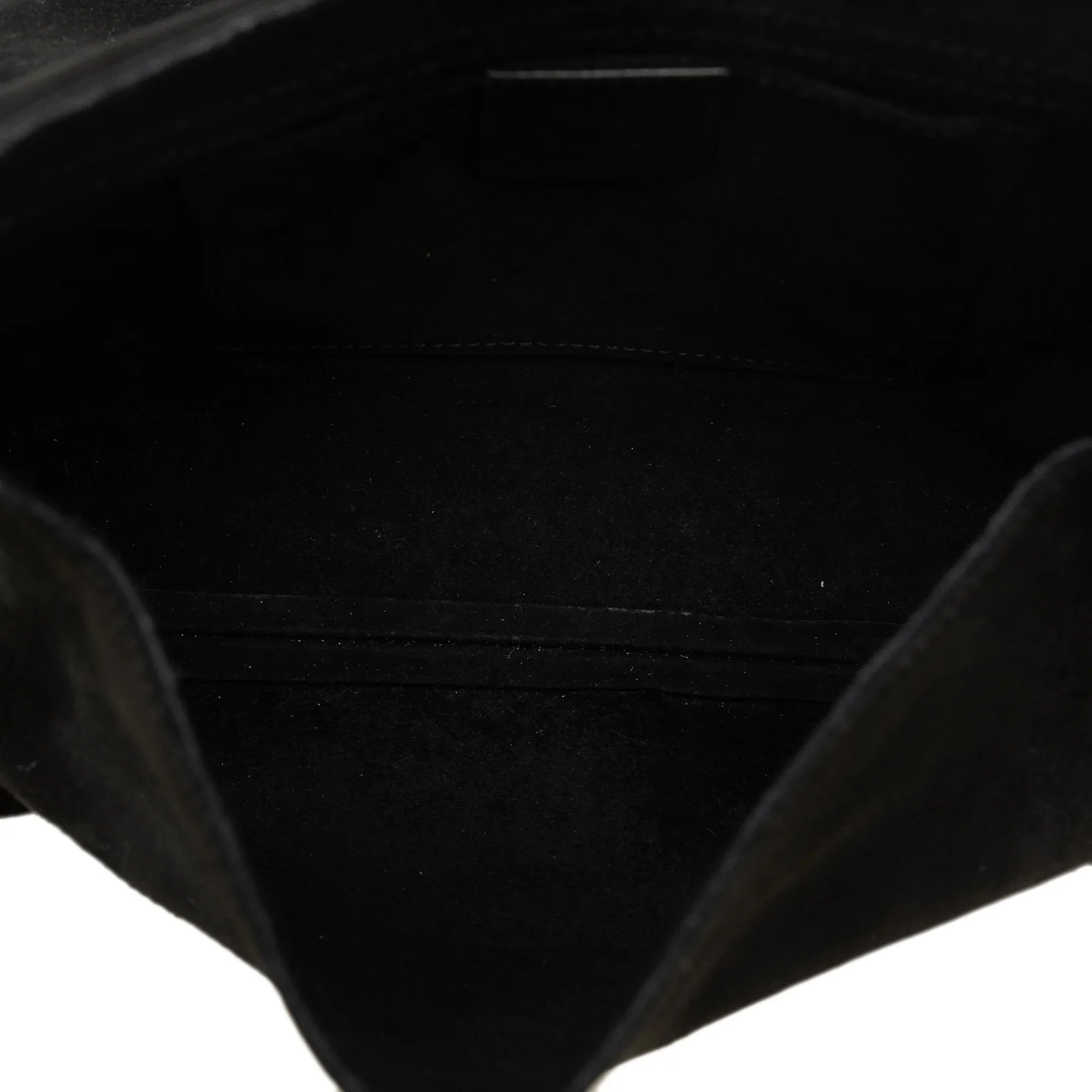 Pre-Owned Authenticated Gucci Heart Crossbody Suede Leather Black Crossbody Bag Unisex (Good)
