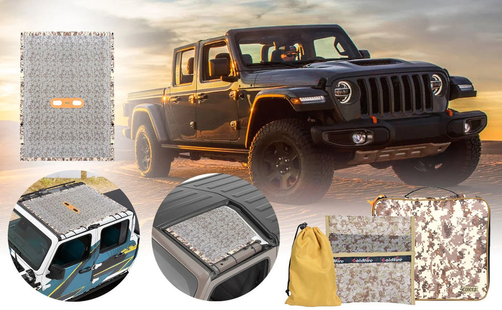 Wrangler Rear Seat Cover Cargo Net with Storage Pouch Bags Trunk Cargo Tool Organizers Backseat Soft-Shell Pet Barrier for