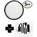 5-Pack Replacement Hoover Air Steerable Bagless Upright UH72400 Vacuum Primary Filter with 7-Piece Micro Vacuum Attachment Kit - Compatible Hoover Windtunnel 303903001 Primary Filter