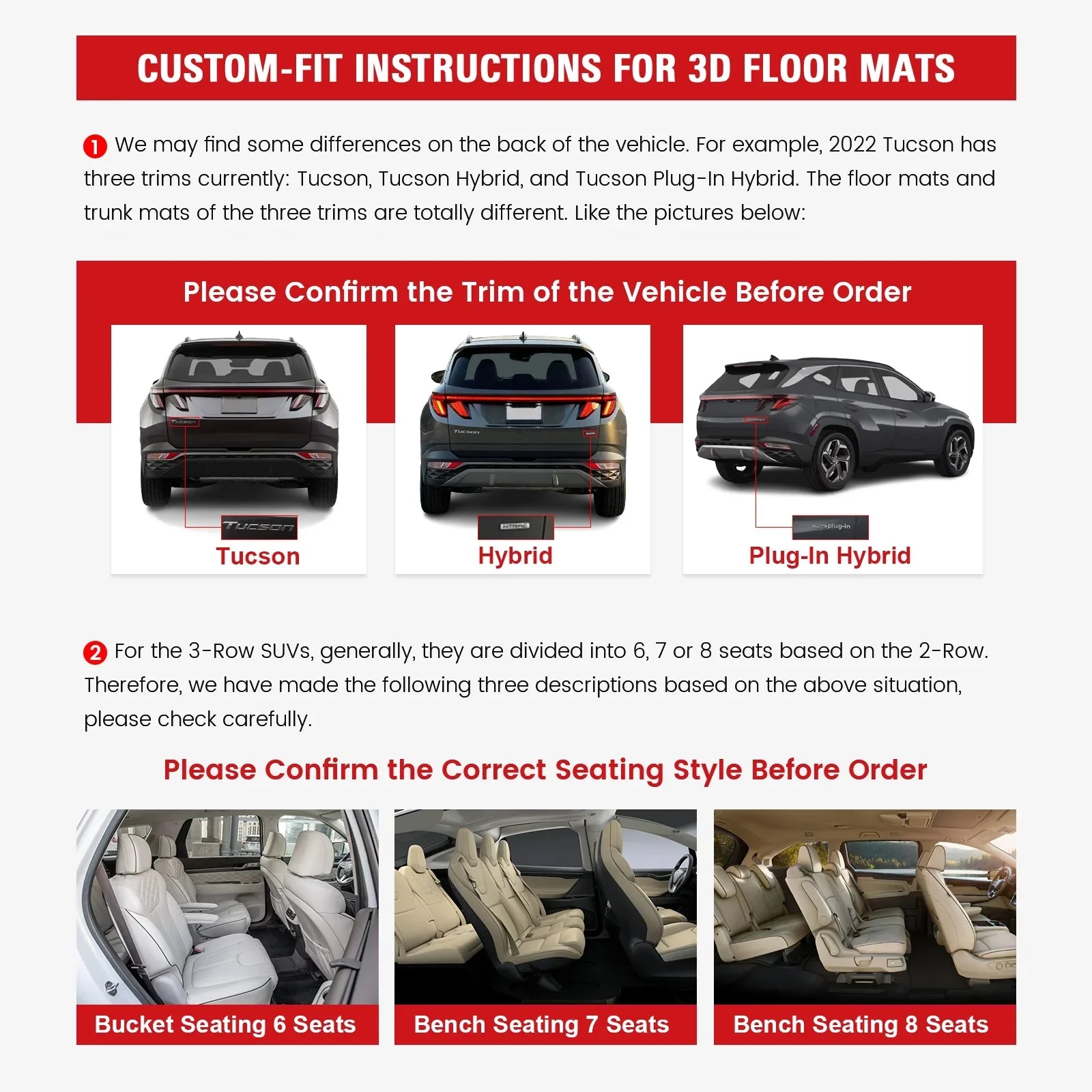Ikon Motorsports 3D  Floor Mats Compatible With 2008-2020 Dodge Grand Caravan 2008-2016 Chrysler Town & Country Black 3D Molded All Weather Car Carpets 1st 2nd Row Front Rear Protector Liner 4PCS