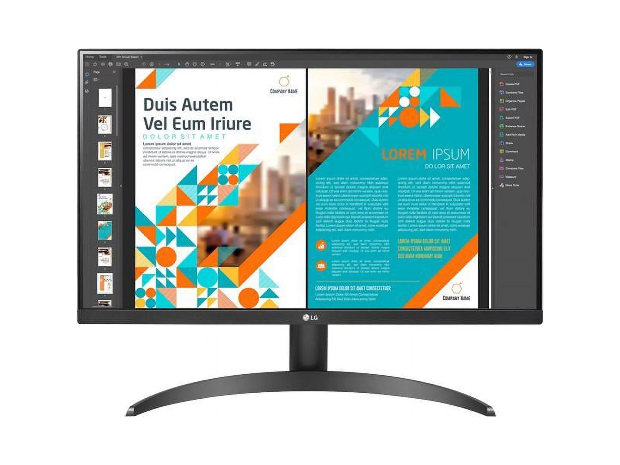 24" 24QP500-B 2560 x 1440  2K  75Hz HDR10  FreeSync  DisplayPort  Tilt Monitor