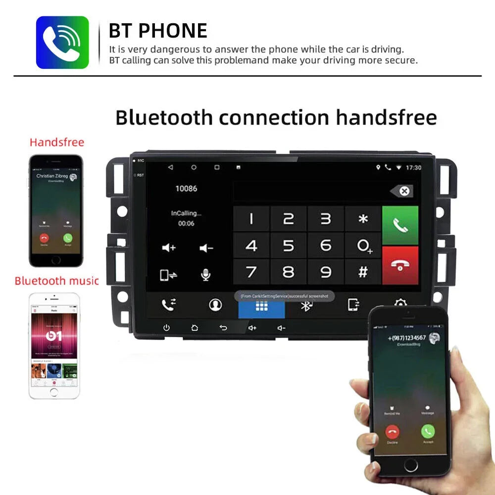 Android 10 Car Radio MP5  Player for  Sierra Chevrolet Silverado Yukon Acadia 8" Quad Core Radio Para Carro