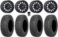 Black Rhino Rapid 15" Wheels Bk 32" Trail Saw 2.0 Tires Kawasaki Mule Pro