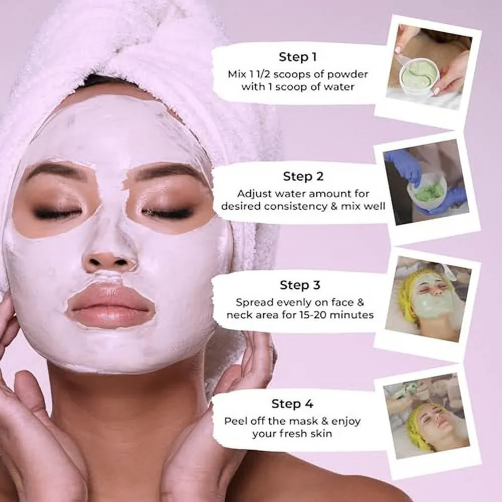 Luminous Skin Lab Hyaluronic Acid Jelly Mask,  Professional Pack Peel off Facial Mask - Anti-Aging, Reducing Dark Spot & Natural Skin Treatment - Suitable for All Skin Types | 30 fl oz