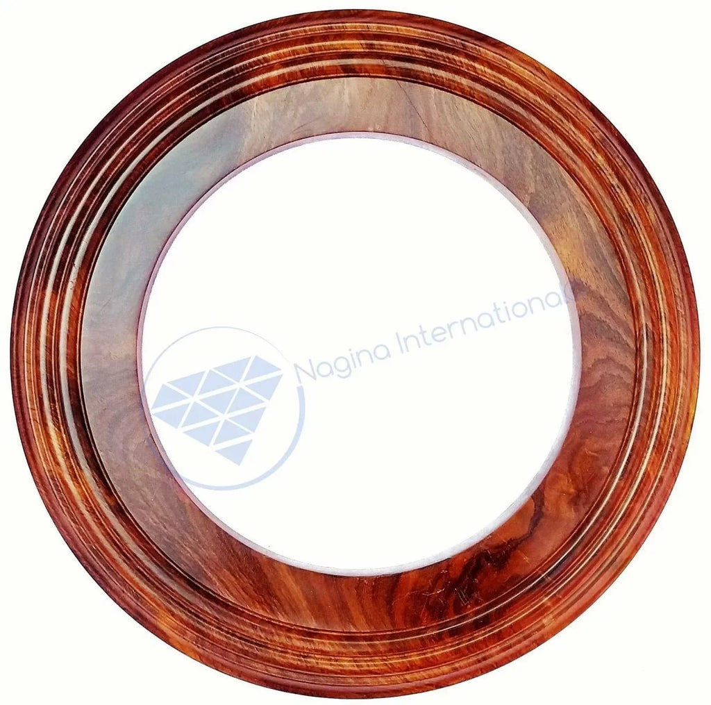 Nagina International Polished Handcrafted Wooden Base | Solid Hardwood Frame (24 Inches)