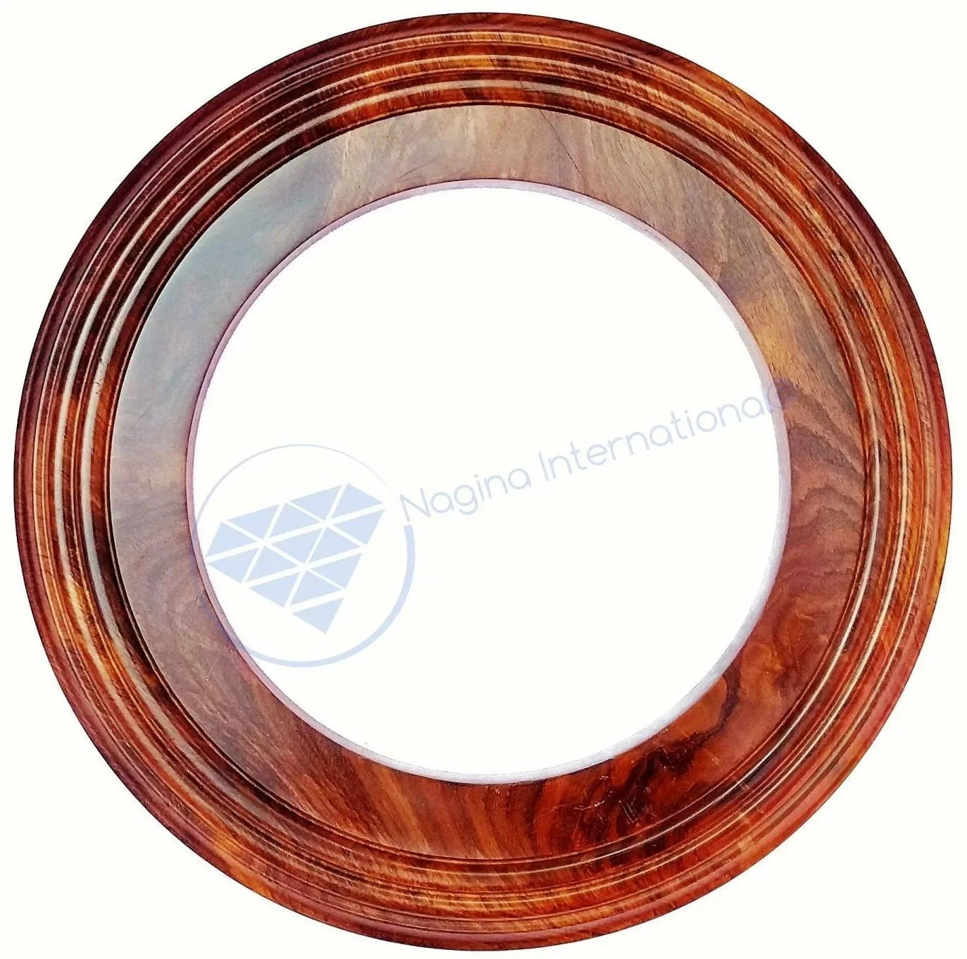 Nagina International Polished Handcrafted Wooden Base | Solid Hardwood Frame (24 Inches)