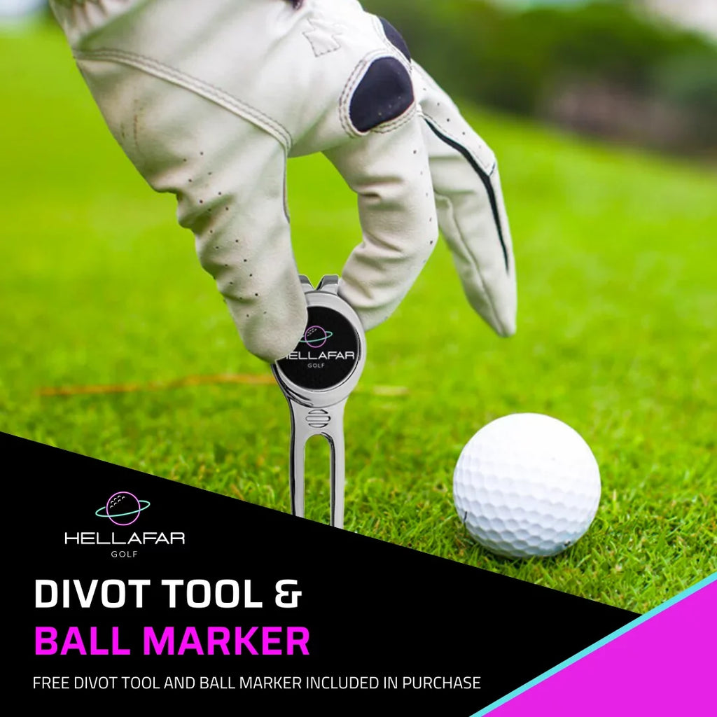 Hellafar Golf Speaker - Golf Cart Bluetooth Speaker, Magnetic Mounting System, IPX7 Waterproof, Black