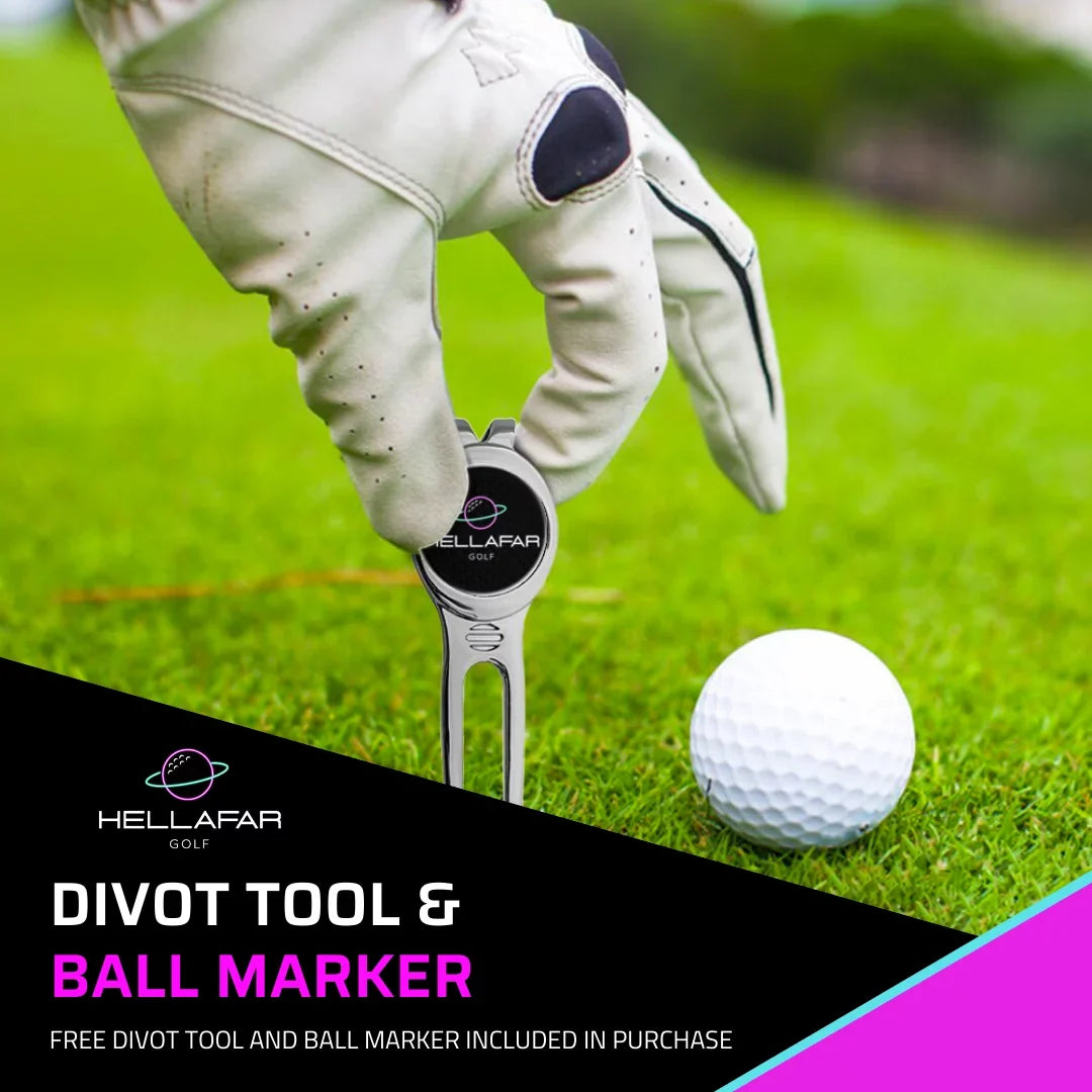Hellafar Golf Speaker - Golf Cart Bluetooth Speaker, Magnetic Mounting System, IPX7 Waterproof, Black