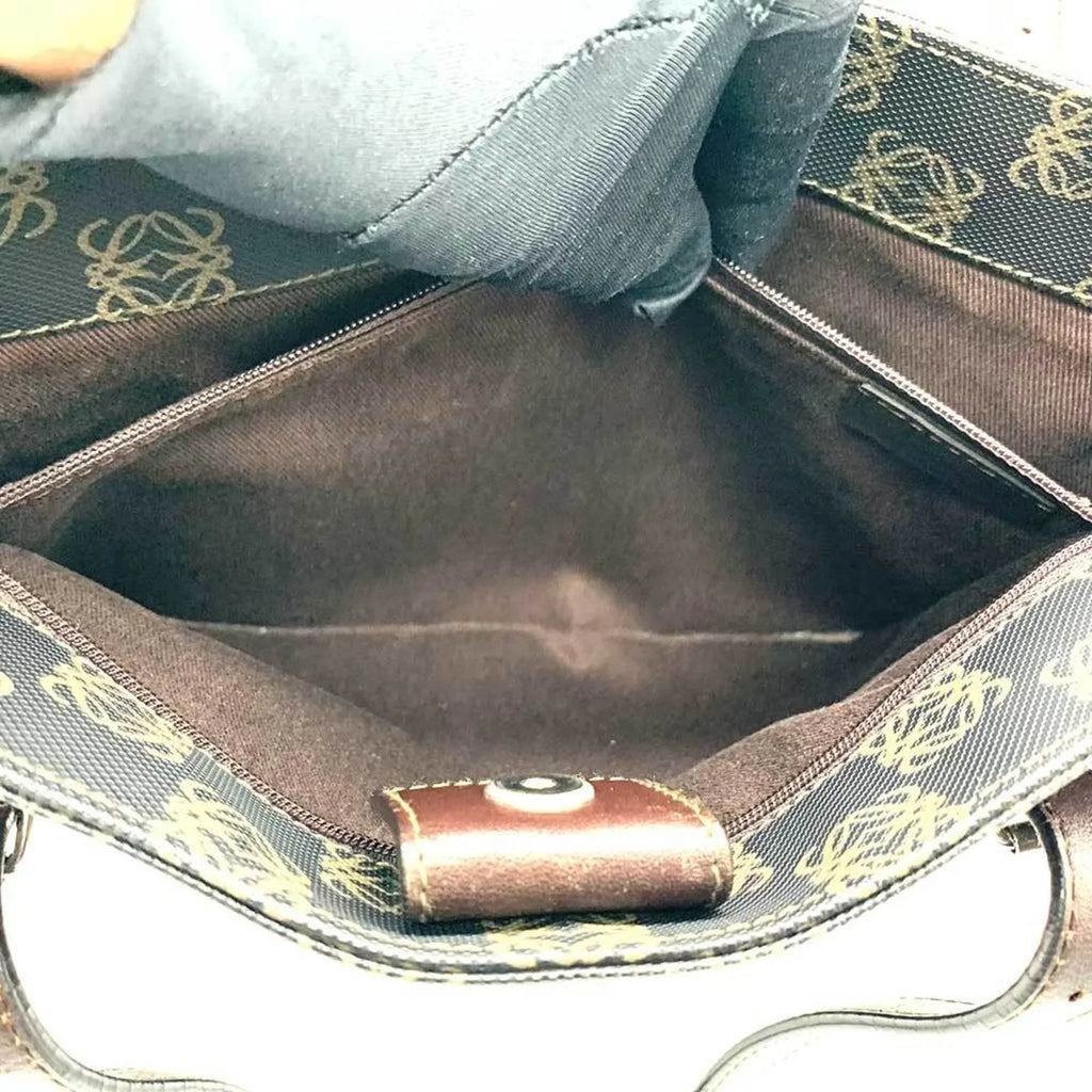 Pre-Owned  Anagram Tote Bag Gray x Brown (Good)