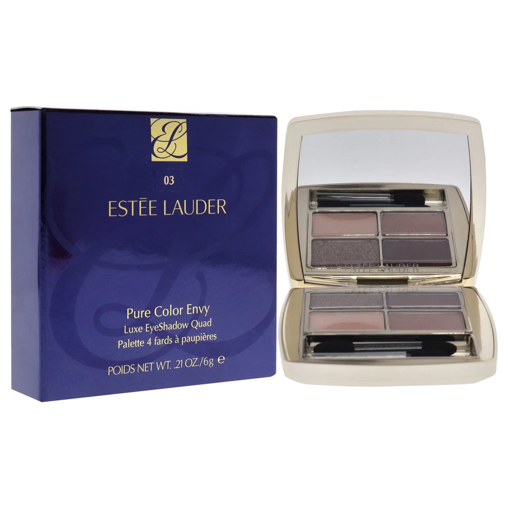 Estee Lauder Pure Color Envy Luxe Eyeshadow Quad - 03 Aubergine Dream , 0.28 oz Eye Shadow