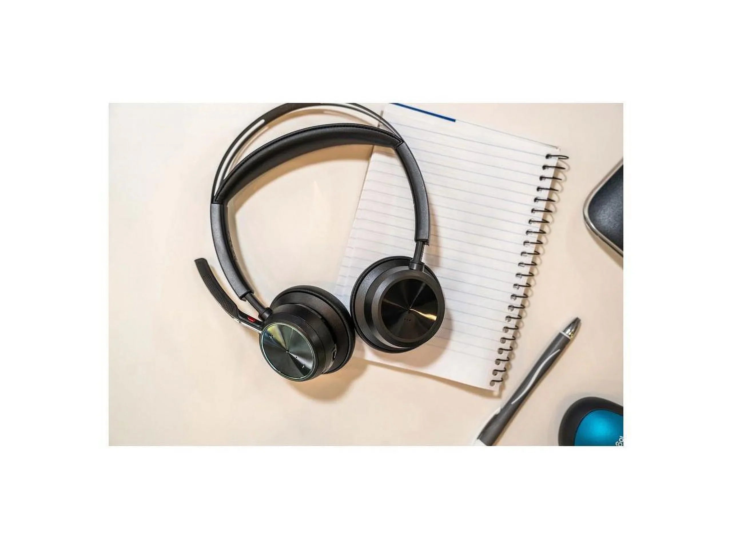 Poly Voyager Focus 2 -A Bluetooth Stereo Headset - Siri, Google Assistant - Stereo -  Type A - Wired/Wireless - Bluetooth - 298.6 ft - 20 Hz - 20 kHz - On-ear, Over-the-head - Binaural - Supr...