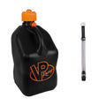 Racing Fuels 5.5 Gallon Utility Jug and 14 Inch Hose, Black and Orange