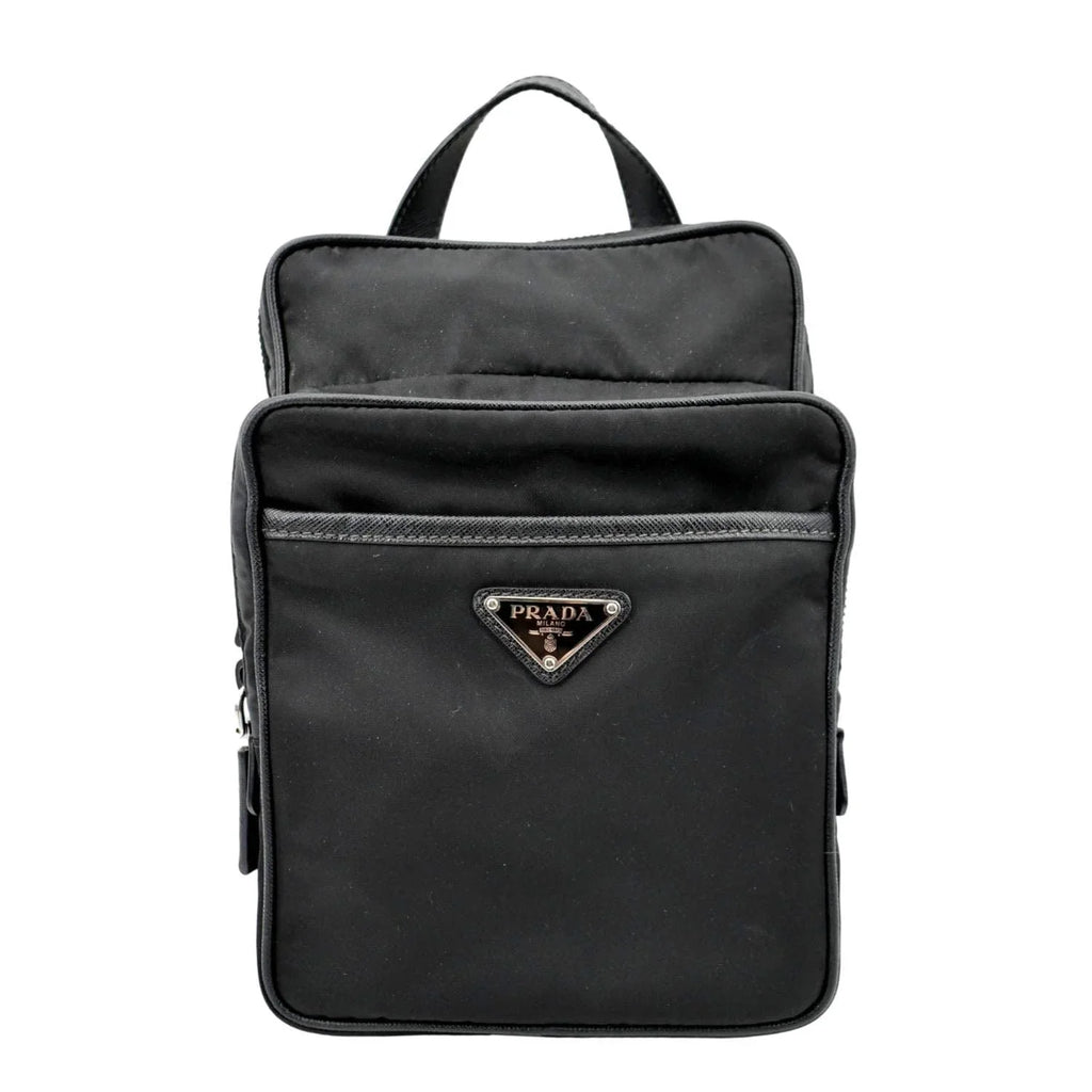 Pre-owned  2vz026 Nylon Backpack Bag Black