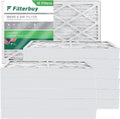 Filterbuy 10x25x4  8 Pleated   Furnace Air Filters (12-Pack)