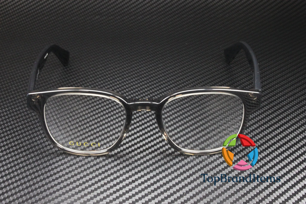 GG0927O 004 Rectangular Square Grey Shiny Demo Lens 49 mm Men's Eyeglasses