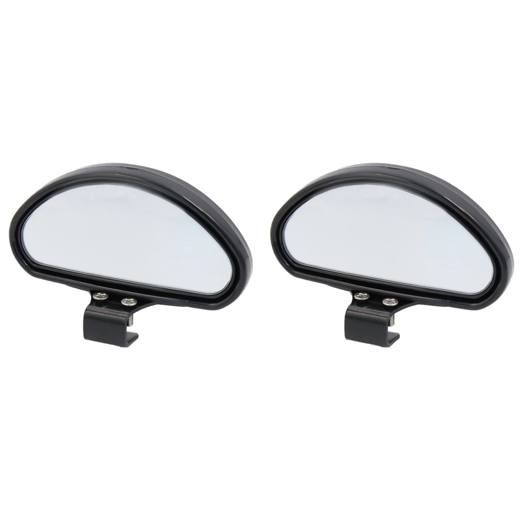 Car Auto Black Shell Side Rearview Blind Spot Rear View Auxiliary Mirror 2pcs