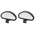 Car Auto Black Shell Side Rearview Blind Spot Rear View Auxiliary Mirror 2pcs