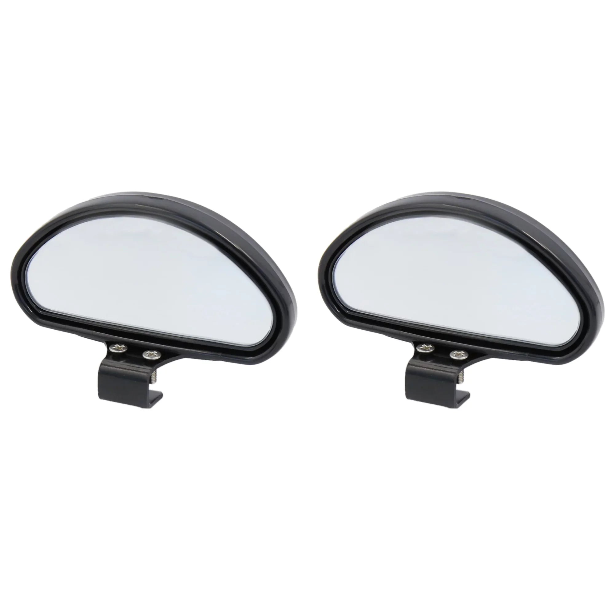 Car Auto Black Shell Side Rearview Blind Spot Rear View Auxiliary Mirror 2pcs