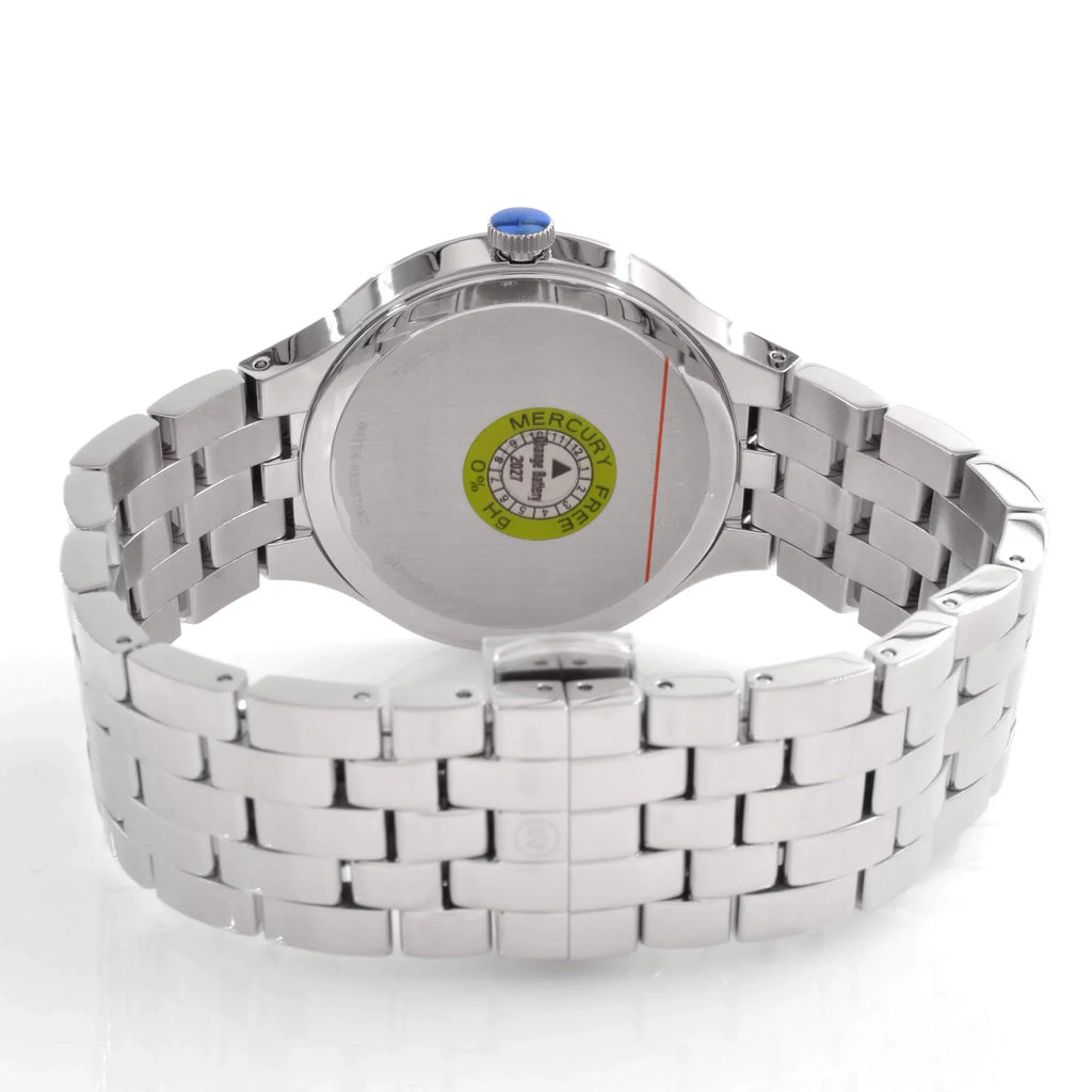 Movado 0607415 Unisex Veturi Black Dial Silver Tone Case Watch