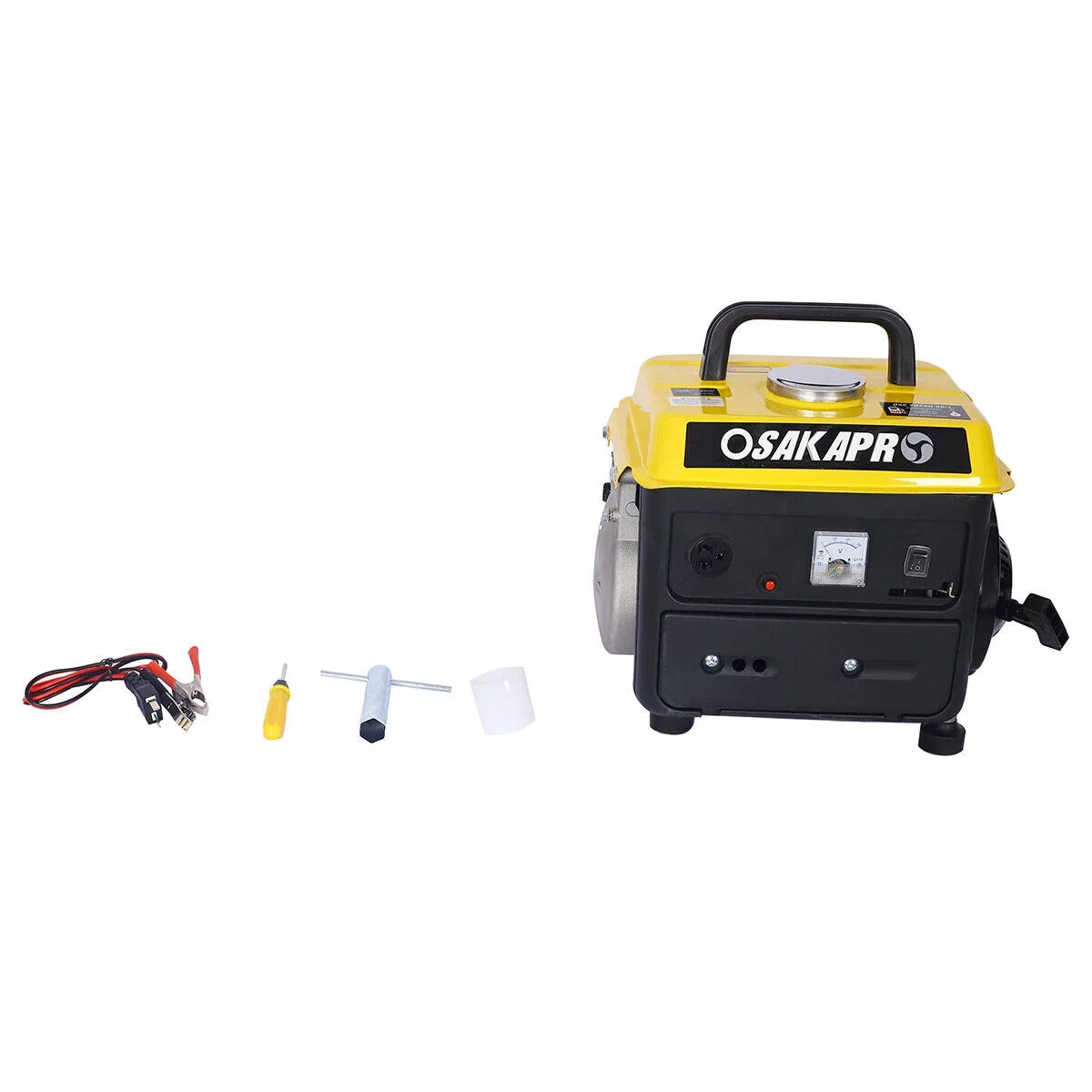 Portable Generator, 900 Watts Gas Powered Generator for Backup Home Use & Outdoors Camping Low Noise Ultra Lightweight   and  Compliant (Black ＆ Yellow)