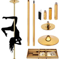Stripper Poles 45mm Removable Dance Pole Set Spinning Pole Dance Portable Static Fitness Dancing Pole Kit for Exercise Club Party Pub Home Gym