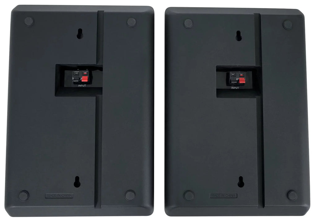 Rockville RPA40BT 4-Room Home Audio Kit Receiver+(8) Black Slim Wall Speakers