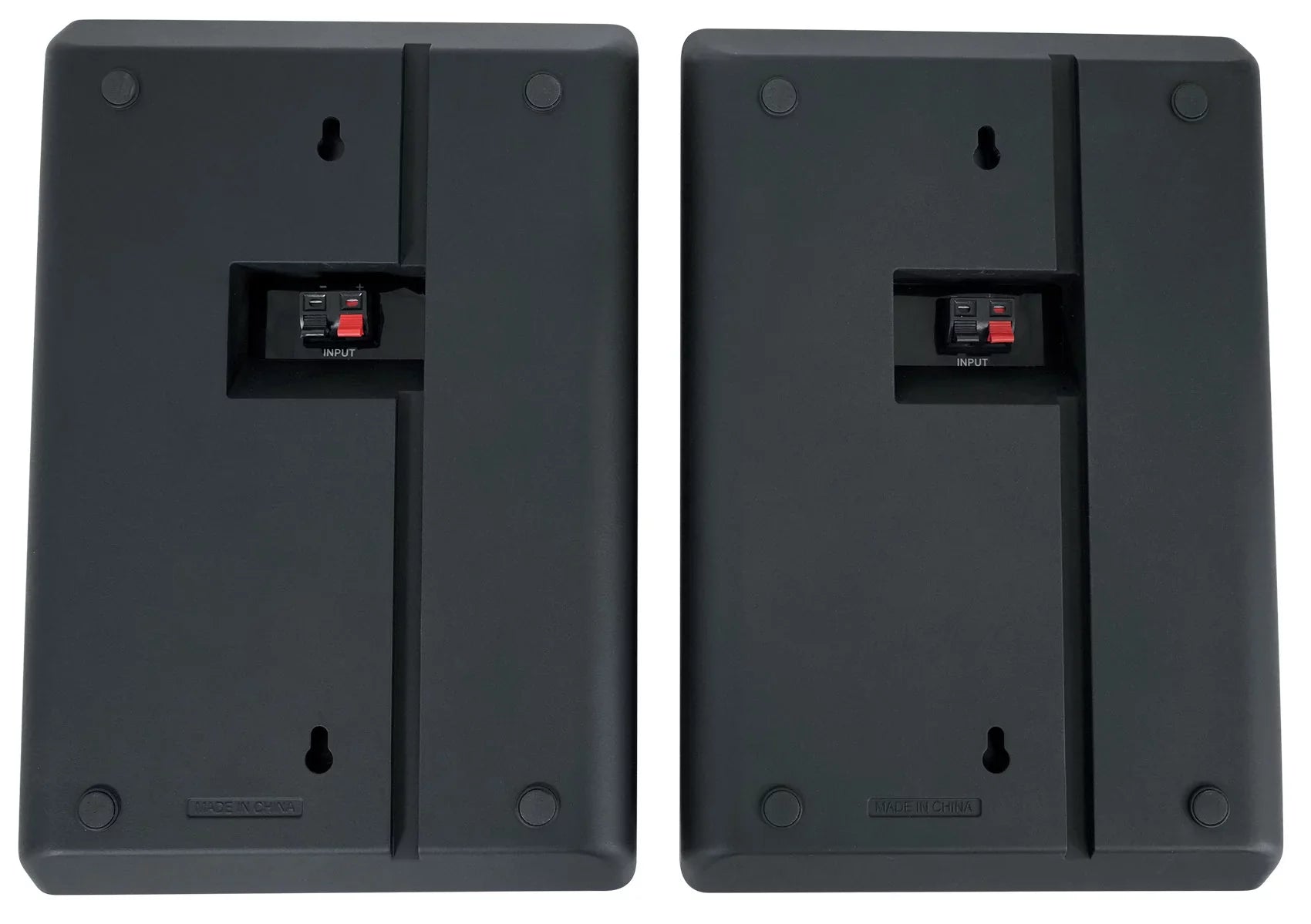 Rockville RPA40BT 4-Room Home Audio Kit Receiver+(8) Black Slim Wall Speakers