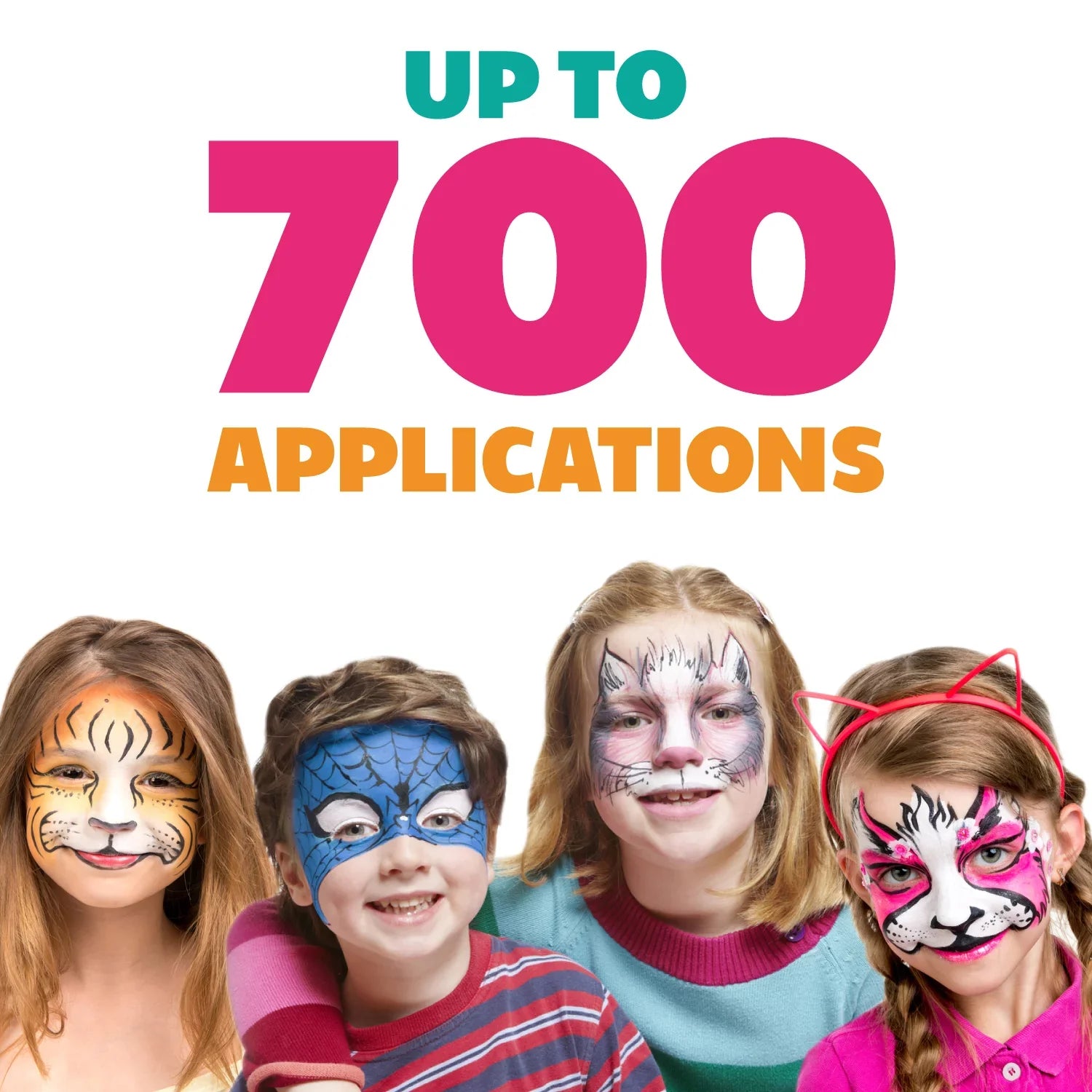 Kraze  Celebration Professional Face Painting One Stroke Split Cake Palette, Water Activated, Hypoallergenic, Safe, Non Toxic Halloween Party Makeup Face Paint Kit for Sensitive Skin, Kids & Adults