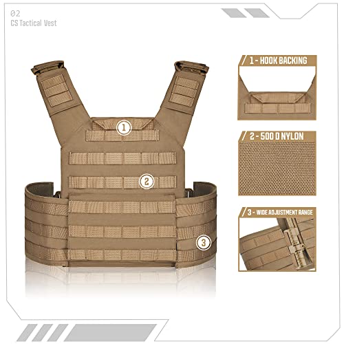 Quick Release Lightweight Vest Adjustable Breathable Weighted Vest for Hunting/Training/Game