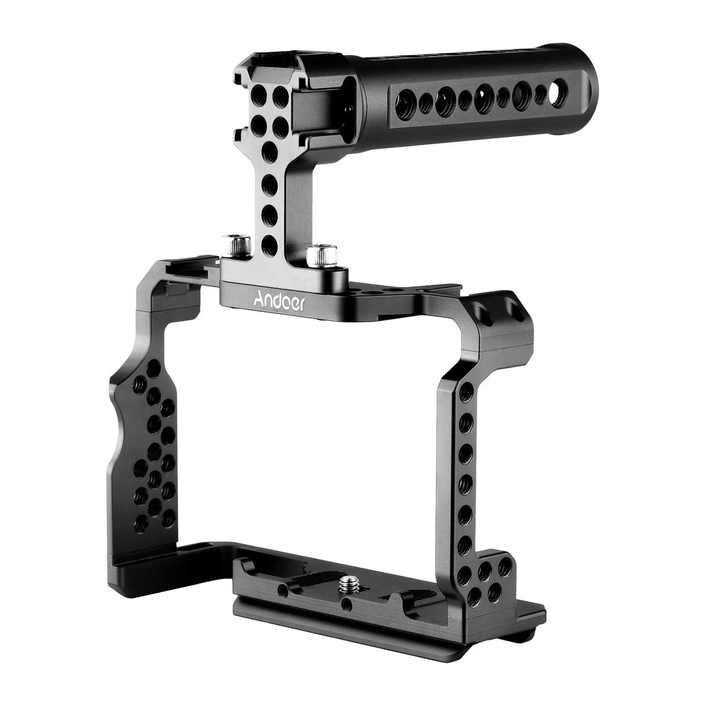 7299 Aluminum Alloy Cage Kit with Video Rig Handle Grip Replacement for Sony A7R / A7 / A7III