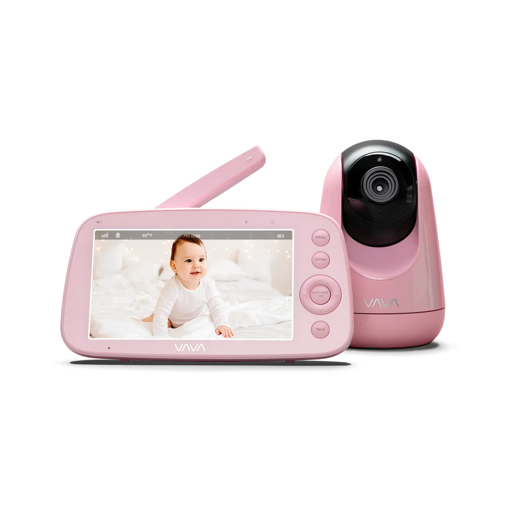 Video Baby Monitor, 5" 720P Handheld Screen and 2-Way Audio, Infrared Night Vision, Pink