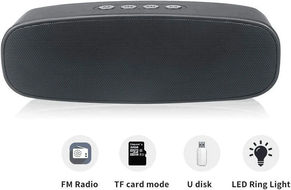 Totola Bluetooth Speaker with // Slot,Outdoor Portable Stereo Speaker with  Audio,Enhanced