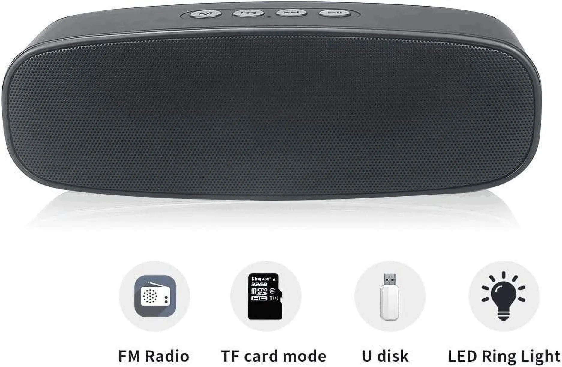 Totola Bluetooth Speaker with // Slot,Outdoor Portable Stereo Speaker with  Audio,Enhanced