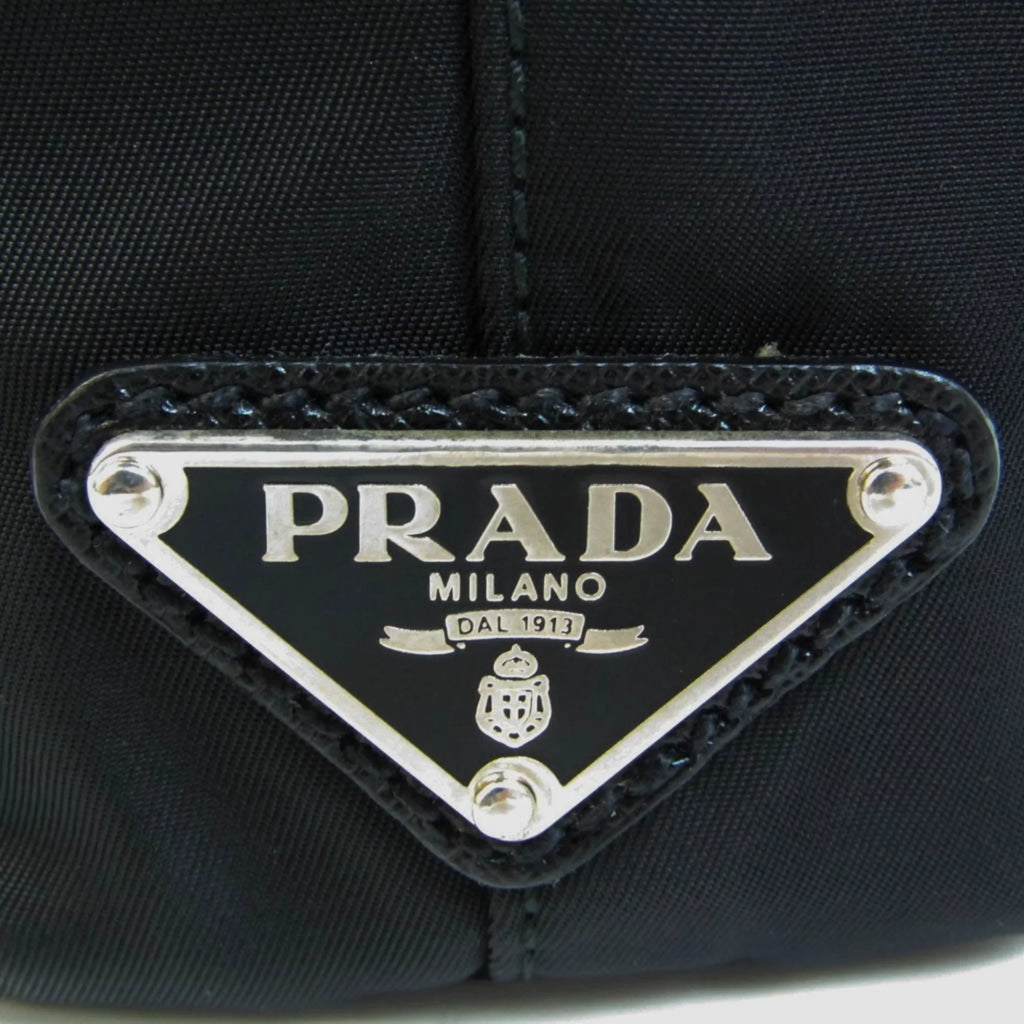 Pre-Owned Prada Women,Men Leather,Nylon Shoulder Bag Black (Good)
