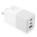 UrbanX 65W Fast Travel Charger with 3 Ports  & Dual -C High-Speed Charging Compatible with  One A9/One M9/Desire Eye/Butterfly 2/One Remix, iPhone, Samsung Galaxy, Google Pixel, MacBook