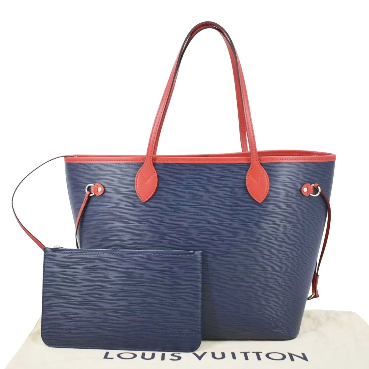 Pre-owned   Neverfull  Epi Leather Tote Shoulder Bag Blue