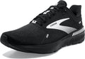 Brooks Men s Launch  9 Supportive Running Shoe 10 Black/White