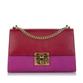 Pre-Owned Gucci Small Padlock Crossbody Bag Calf Leather Red Women (Good)