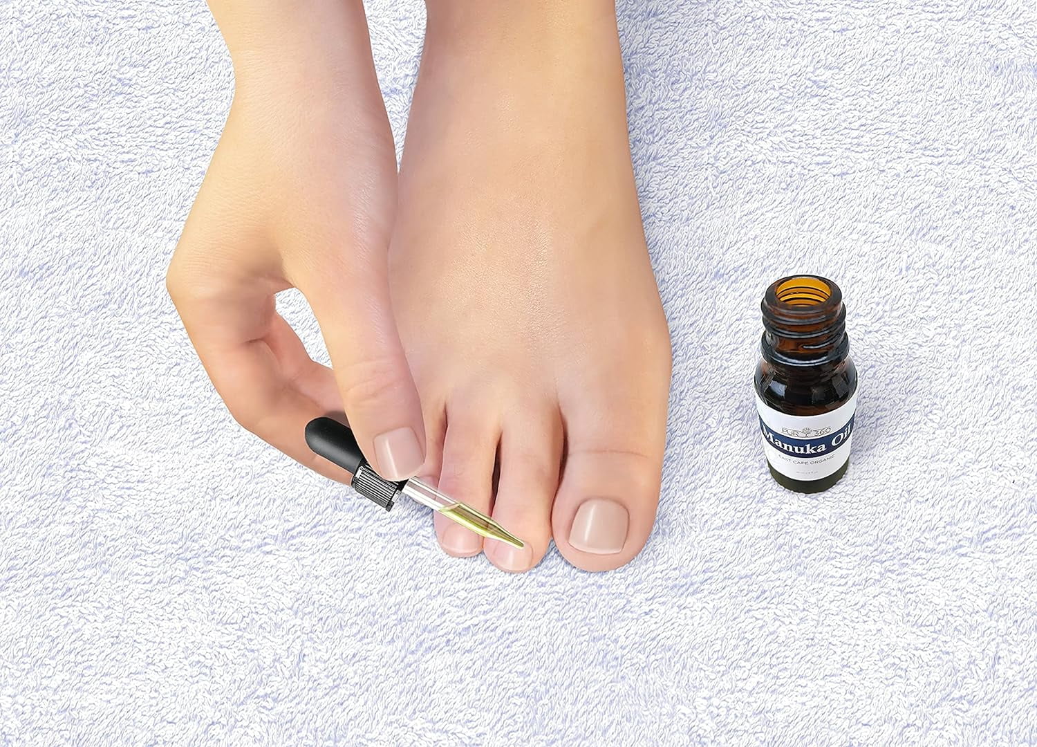 pur360 manuka oil, pure and organic, 33x more powerful than tea tree oil, best natural treatment for eczema, acne, cold sores, toenail fungus, foot fungus, irritated skin