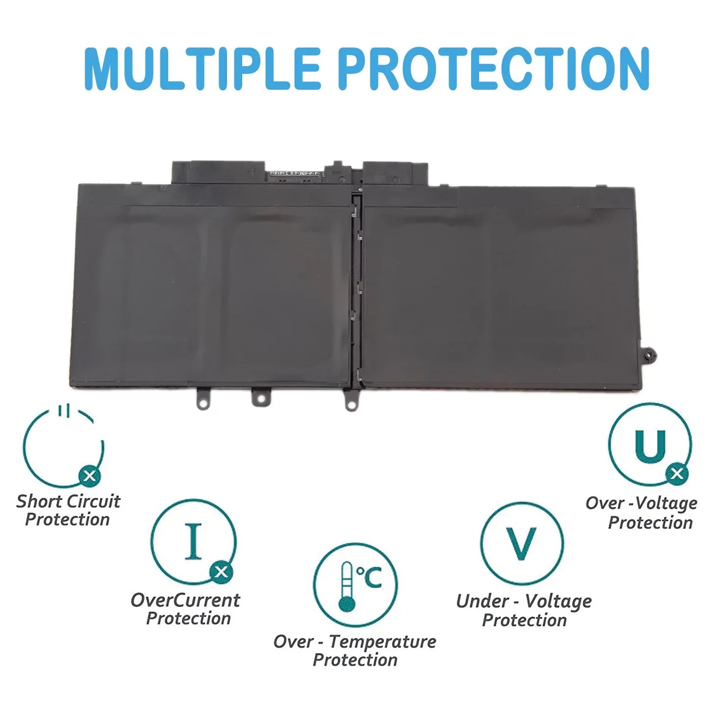 Laptop Battery 68Wh for Dell Latitude 5480 5580 5280 5288 5488 5590 5591 5490 5491 5495 E5480 E5580 E5490 E5590, Dell Precision 15 3520 3530 Series Notebook GD1JP DY9NT 5YHR4 451-