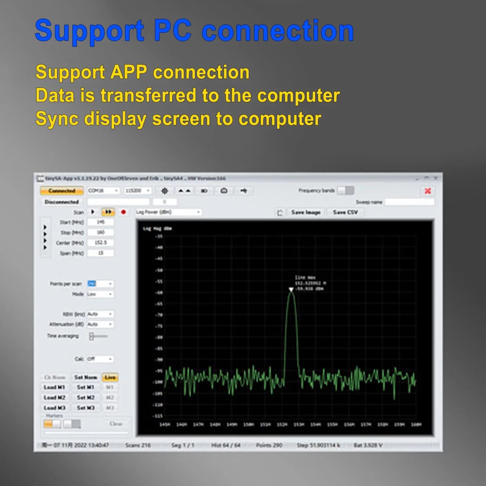 For TinySA  Handheld Tiny Spectrum Analyzer 4"  Touch 100K-5.3GHz