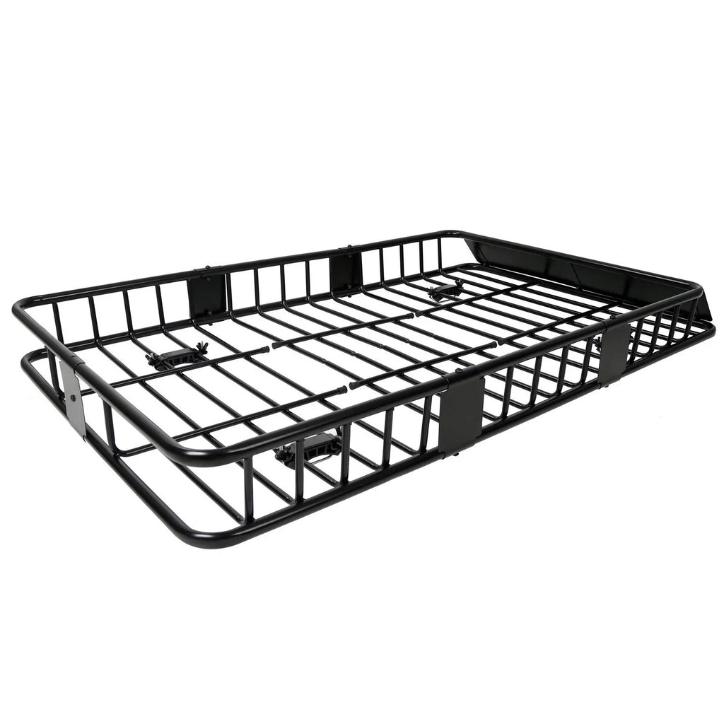 Jeremywell Universal 64"x 39"x 6" 150  Capacity Roof Rack Cargo Basket Extension Car Top Luggage Holder Carrier for  Truck Cars
