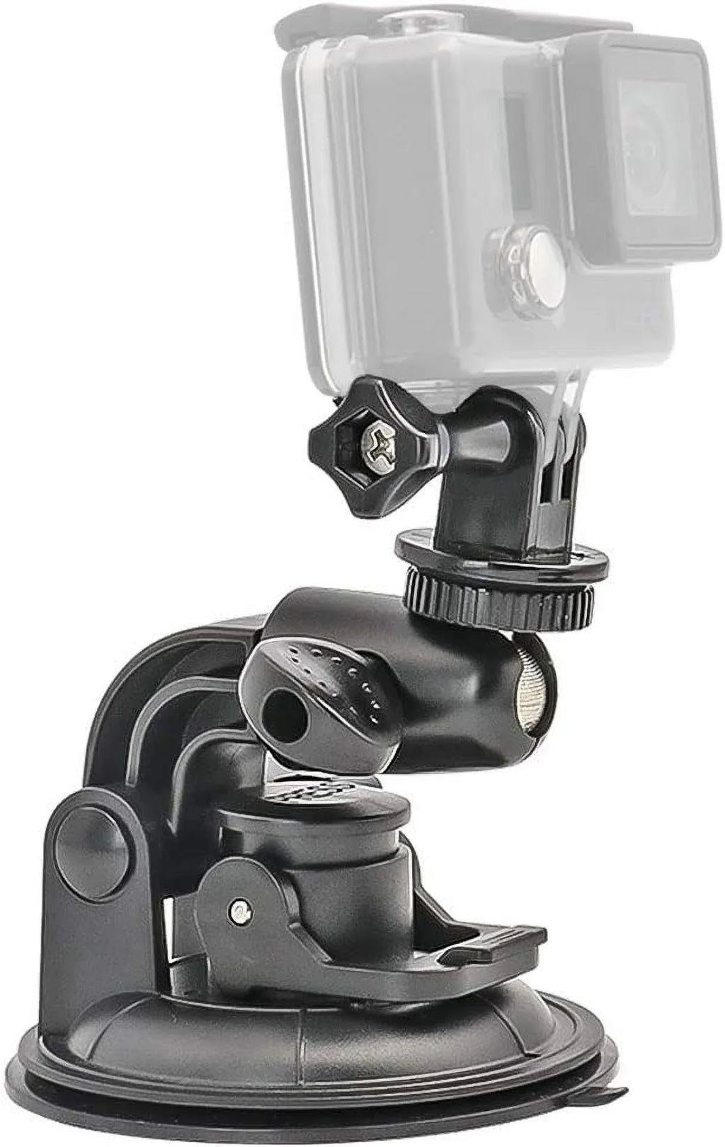 Heavy Duty Camera Car Windshield Mount with 1/4-20 Adapter for GoPro Hero Series and All Cameras