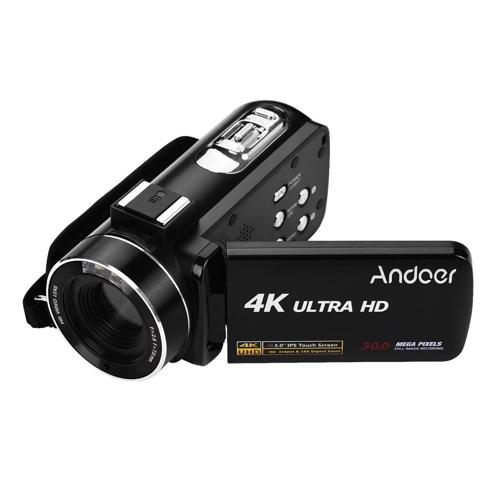 Andoer-2 Video Camera,Inch  Monitor  Monitor Burst 3.0 Inch  Monitor Burst Function  Professional Video 4K  Handheld Camera 3.0 Inch Video Camera