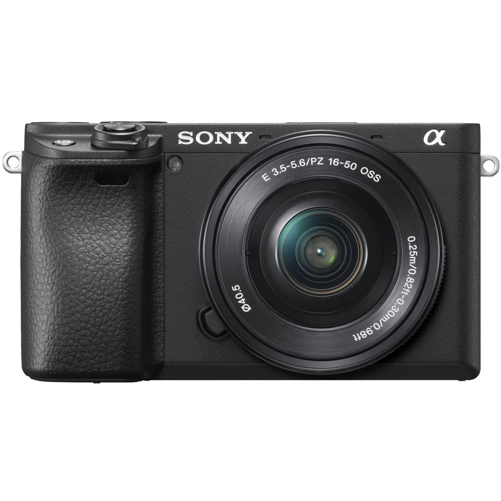 Sony -6400L a6400 Mirrorless -C Interchangeable-Lens Camera with 16-50mm Lens Bundle with 64GB Memory Card, Photo and Video Editing Suite, Camera Bag, 40.5mm Filter Kit and Camera Battery