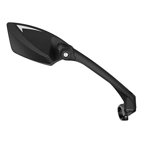 New Scratch Resistant Glass Lens,Handlebar Bike Mirror, Rotatable Safe Rearview Mirror, Bicycle Mirror, (Sliver Right Side) -006RS